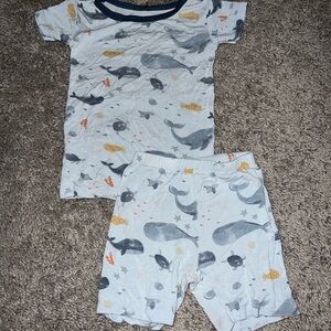Whale Print Kids Pajamas